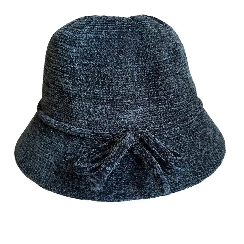 Vince Camuto Chenille Bucket Hat Black